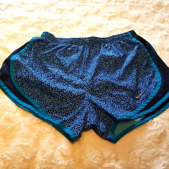 Nike Womens Dri-fit Running Shorts Lined Size S Small Blue - Picture 1 of 5